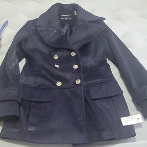 Karl Lagerfeld Paris Navy Jacket with Gold Accent